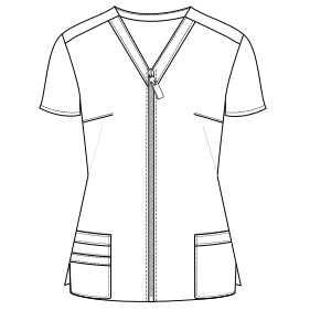 Patron ropa, Fashion sewing pattern, molde confeccion, patronesymoldes.com Scrubs 7510 UNIFORMS Jackets